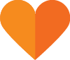 heart orange