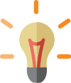 orange lightbulb
