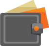 wallet orange
